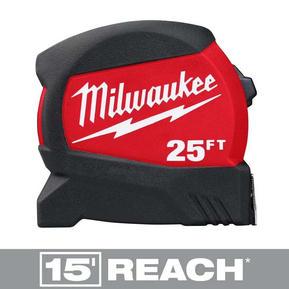 10 in. PACKOUT Tote with 25 ft. x 1.2 in. Compact Wide Blade Tape Measure (2-Pack)