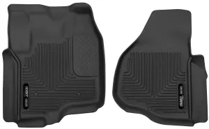 2012-2015 Ford 250, F350, F450 Super Duty Front Floor Liners - Black