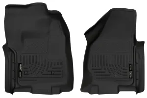 2012-2015 Ford F250, F350, F450 Super Duty Standard Cab Front Floor Liners - Black