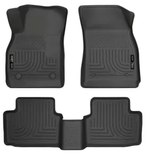 2013-2014 Chevrolet Malibu Front & 2nd Seat Floor Liners - Black