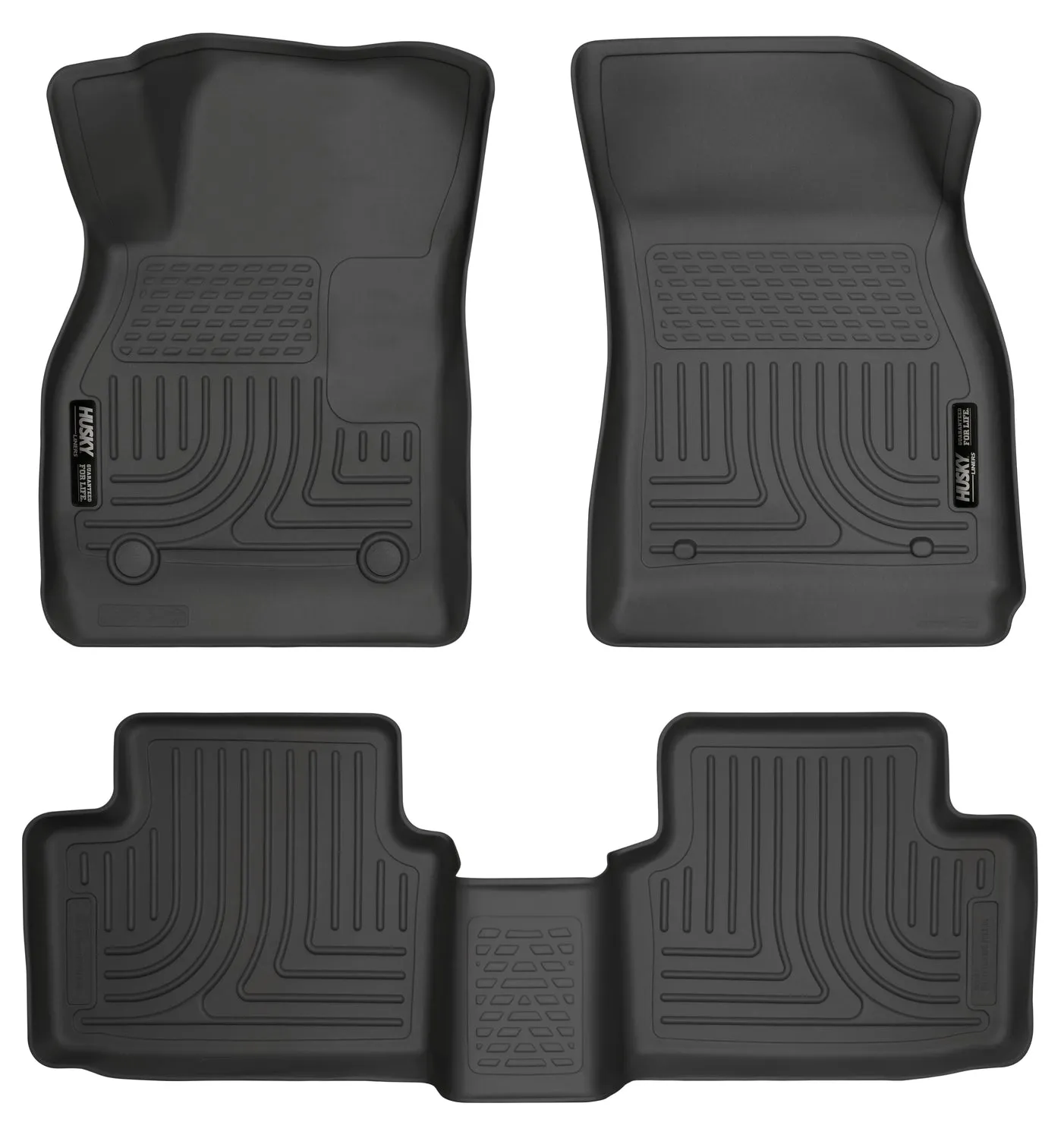 2013-2014 Chevrolet Malibu Front & 2nd Seat Floor Liners - Black