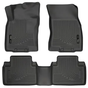 2014-2016 Nissan Rogue Front & 2nd Seat Floor Liners - Black