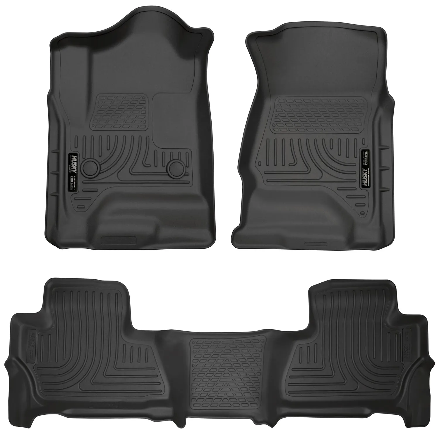 2015 Chevrolet Tahoe / GMC Yukon Front & 2nd Seat Floor Liners - Black