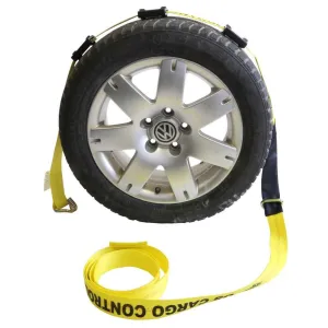 2" x 14' OEM Replacement Wheel Strap with 2 Wire Hooks and 3 Adjustable Rubber Cleats