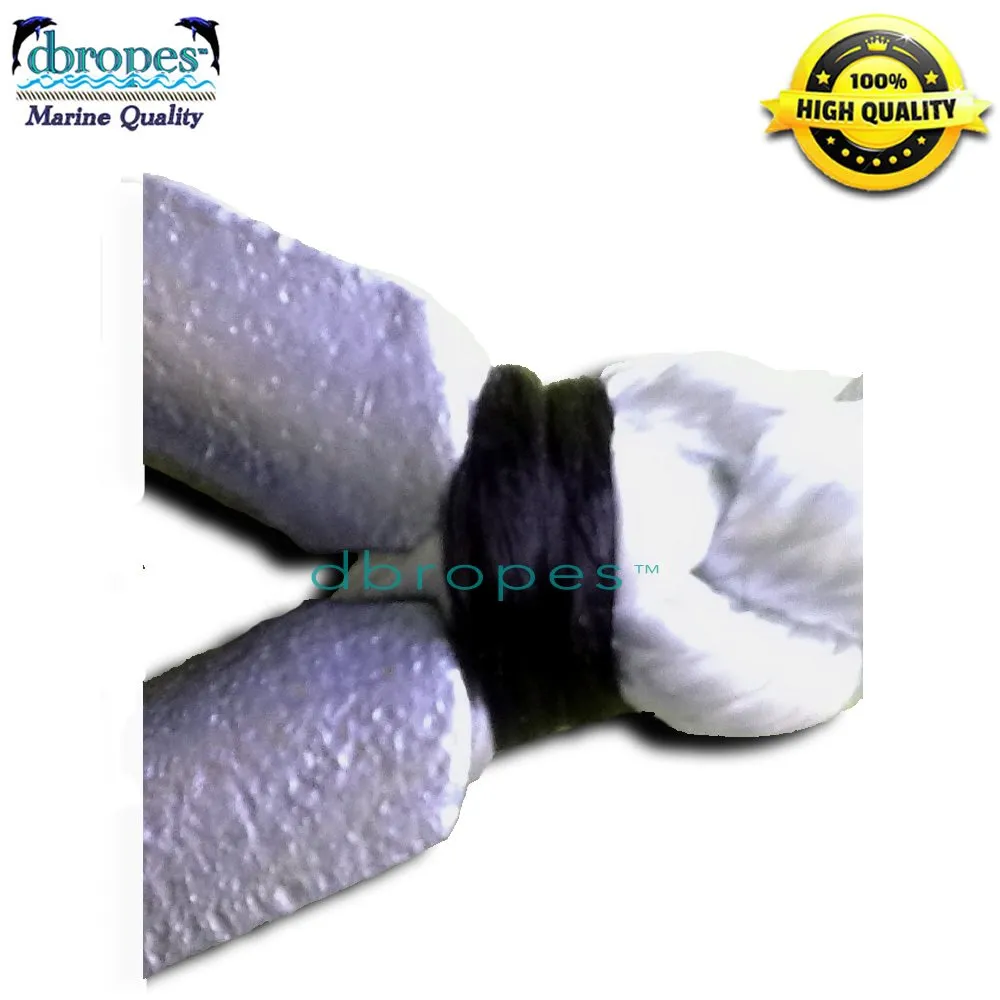 3 Strand Mooring Pendant 100% Nylon Rope Premium with 2 Heavy Duty Galvanized Thimbles. (Select size)