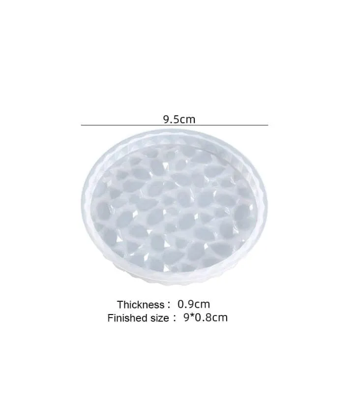 9.5cm Designed Round Coaster Mold