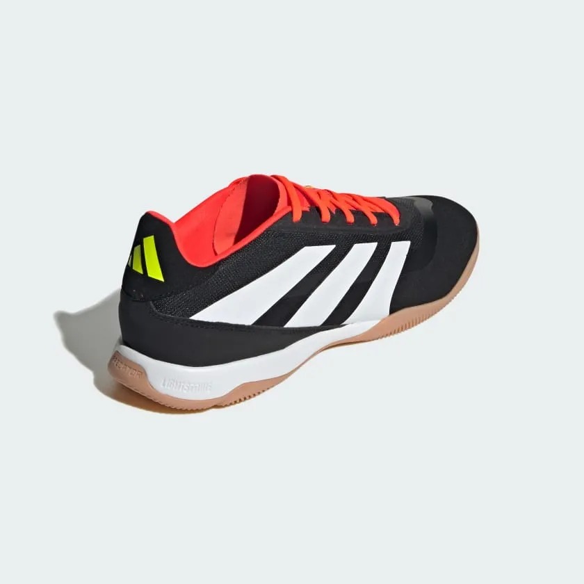 adidas Predator League Low IN Indoor Soccer Shoe - Core Black/White/Solar Red
