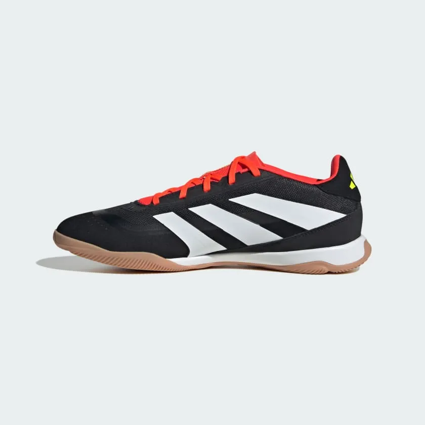 adidas Predator League Low IN Indoor Soccer Shoe - Core Black/White/Solar Red