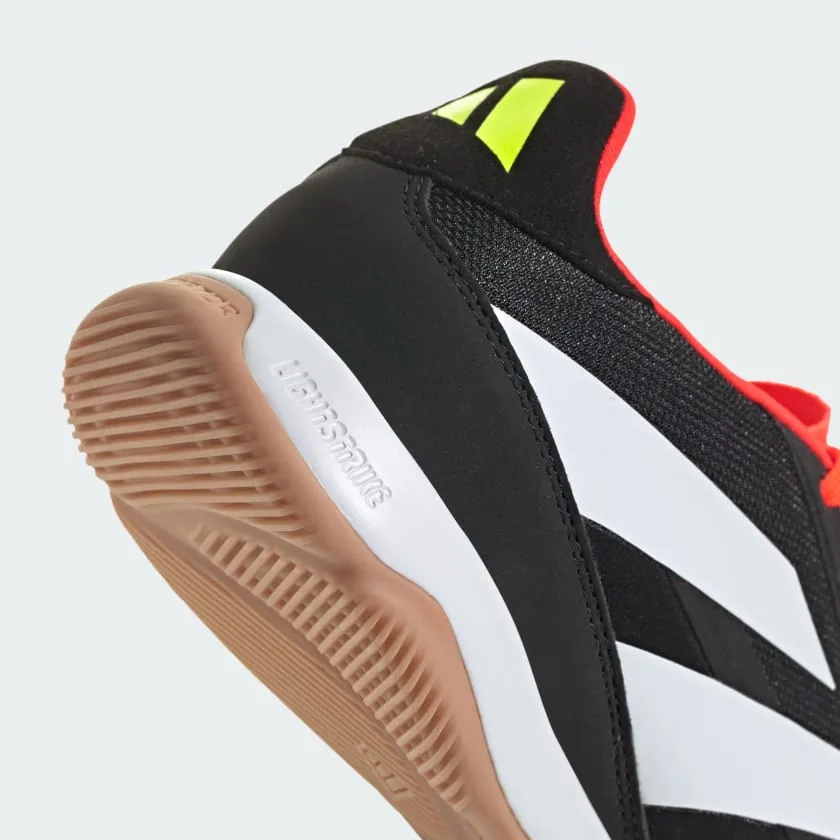 adidas Predator League Low IN Indoor Soccer Shoe - Core Black/White/Solar Red