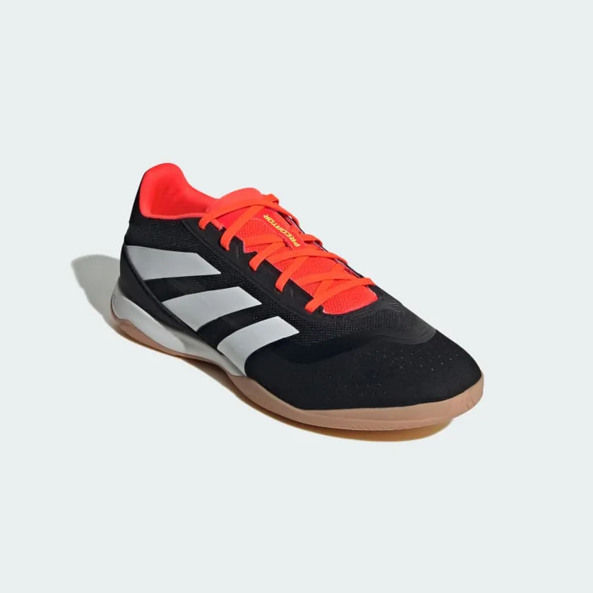adidas Predator League Low IN Indoor Soccer Shoe - Core Black/White/Solar Red