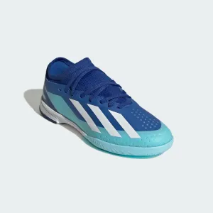 adidas X CRAZYFAST.3 Indoor Soccer Shoes | Bright Royal-Cloud White | Kid's Unisex