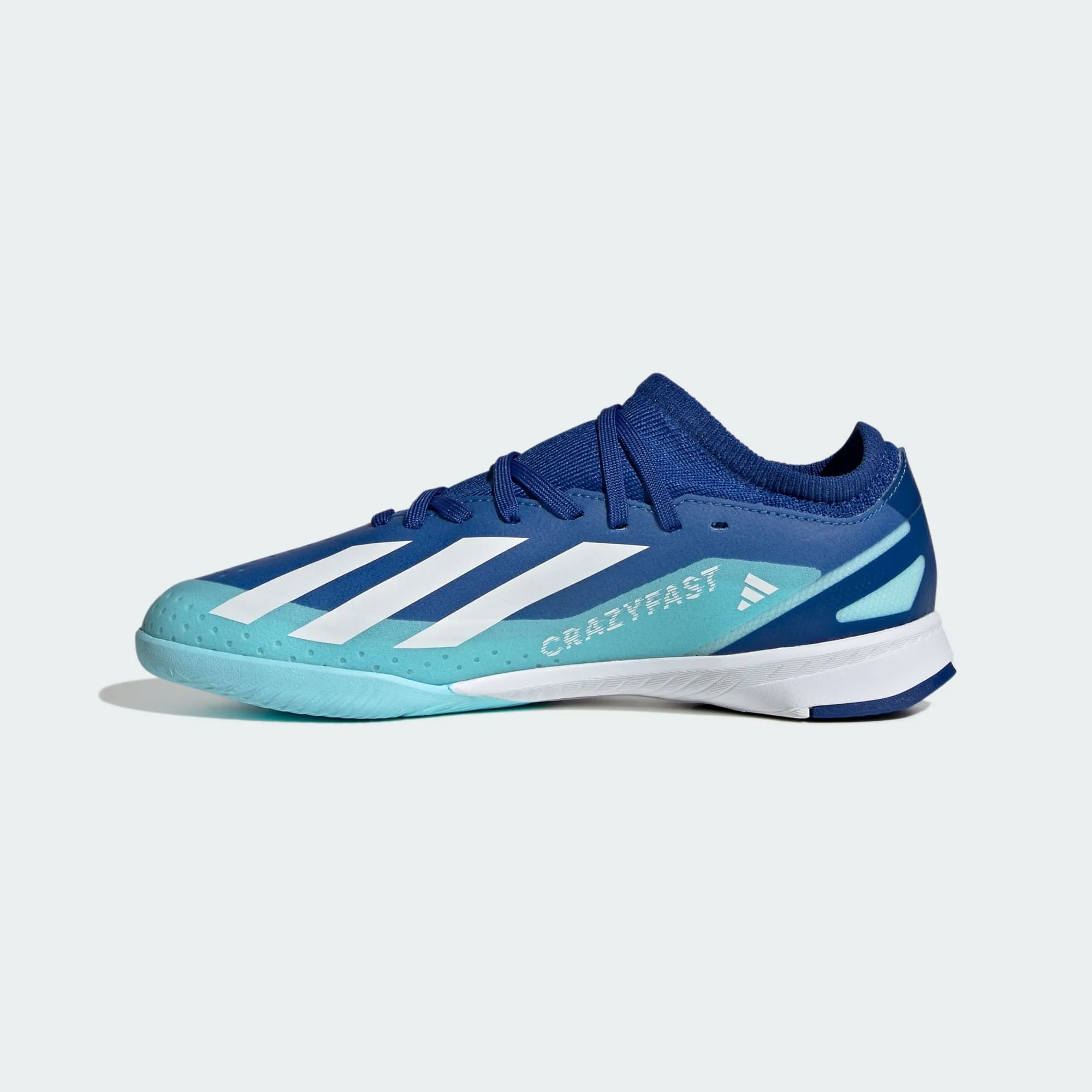 adidas X CRAZYFAST.3 Indoor Soccer Shoes | Bright Royal-Cloud White | Kid's Unisex