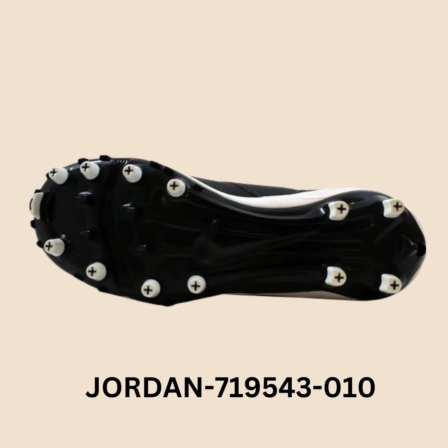 Air Jordan 7 Retro TD Cleats "Black White" Men's Style# 719543-010