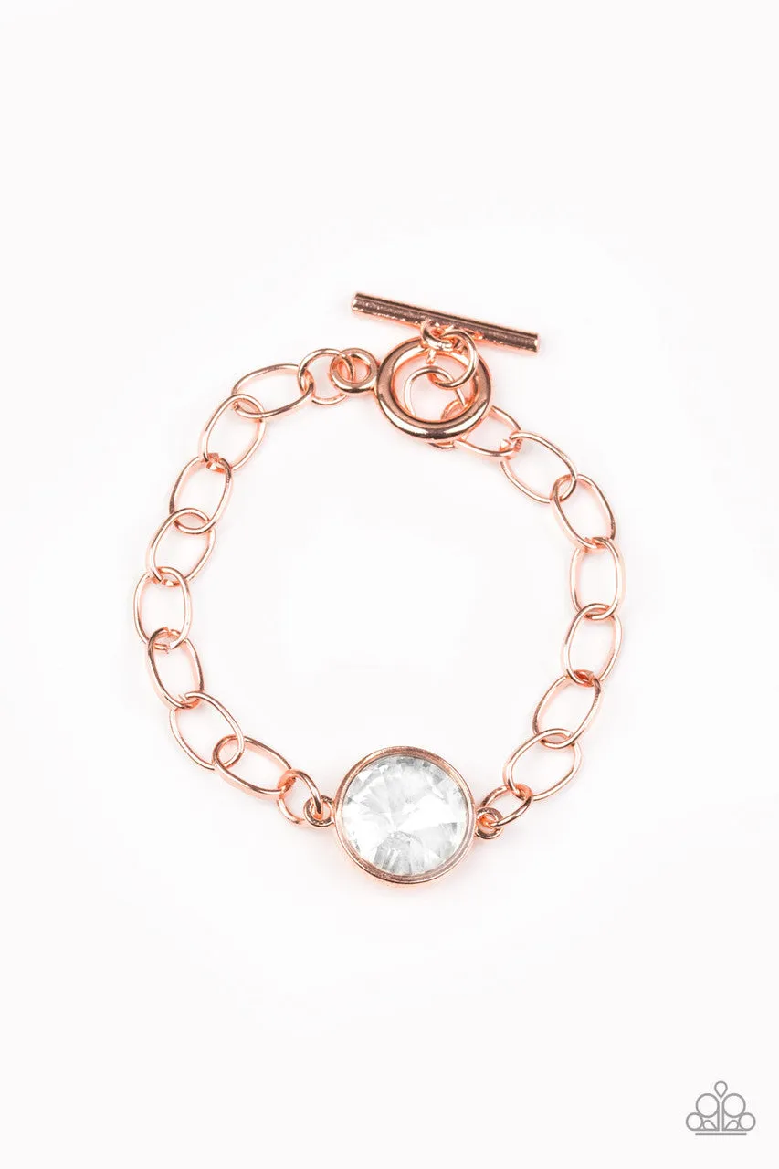All Aglitter Copper Paparazzi Bracelet