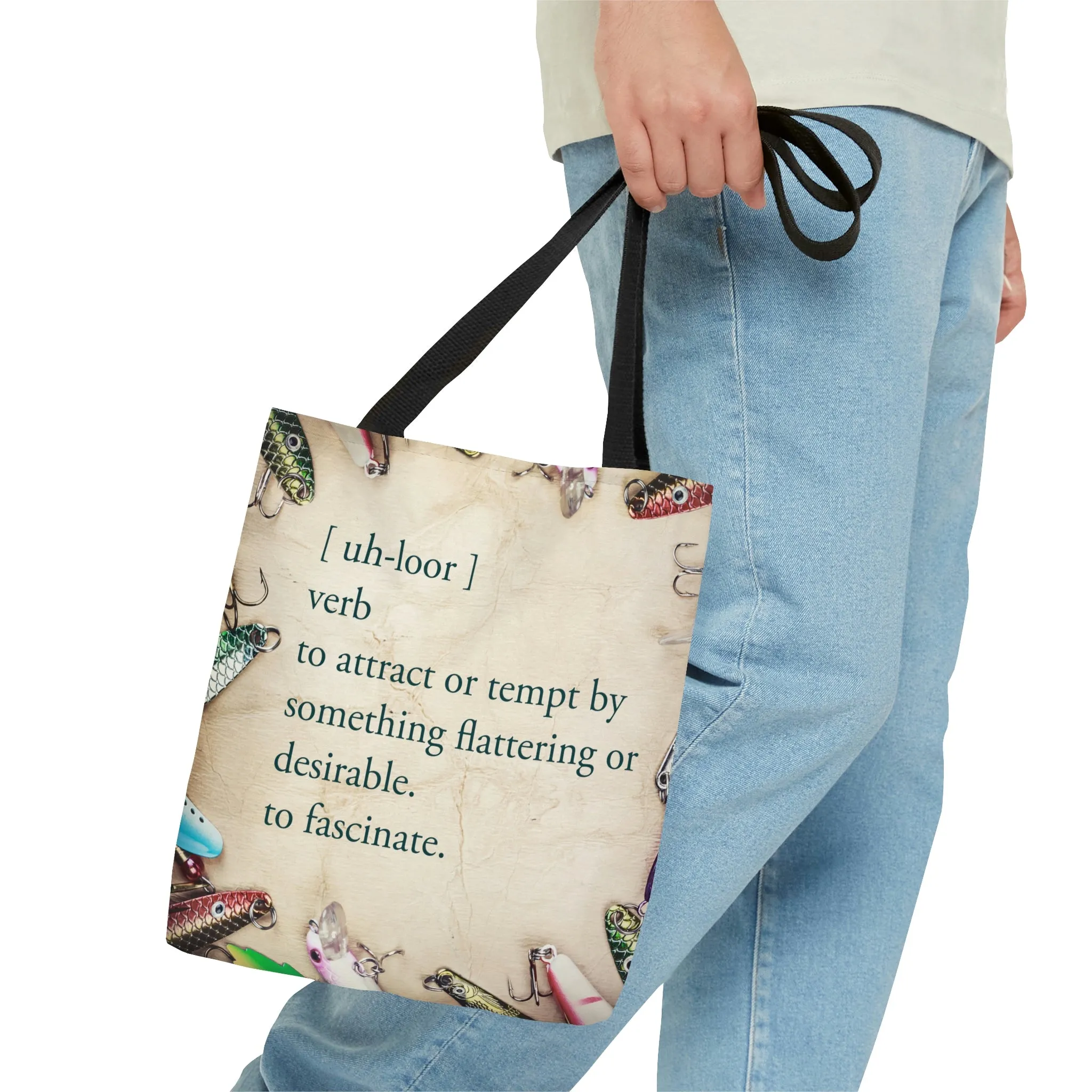 Allure - uh loor - Fishing Theme  Boat / Beach Bag - Lake Vermilion - MN - AOP Tote Bag