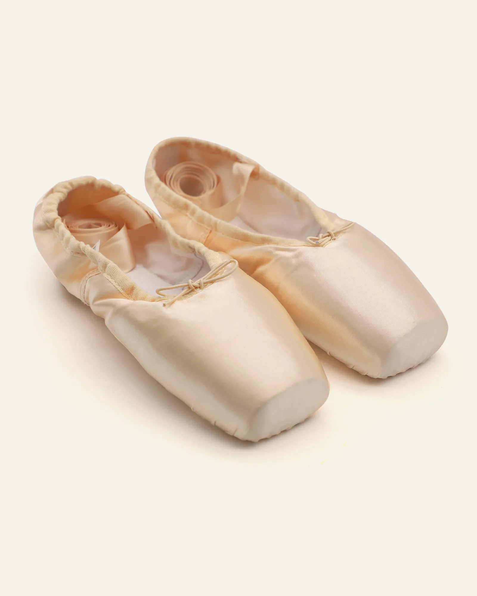 Ballet Pointe Dance Shoes Slipper with Ribbons and Toe Pads for Girls and Women