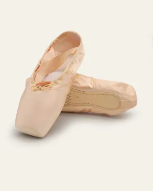 Ballet Pointe Dance Shoes Slipper with Ribbons and Toe Pads for Girls and Women
