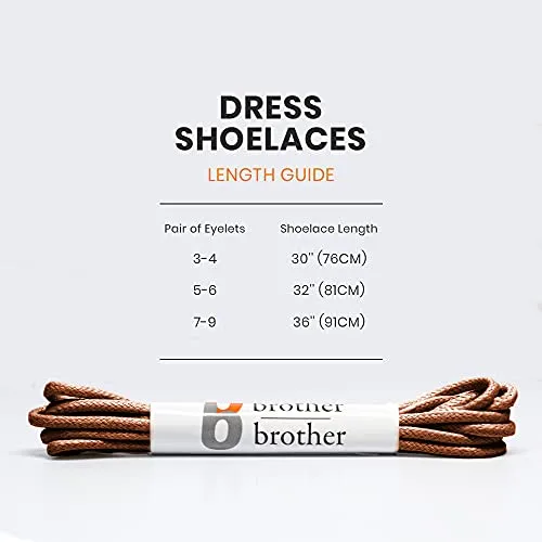 Bb Brother Brother Colored Oxford Shoe Laces for Men 7 Pairs Shoe Strings