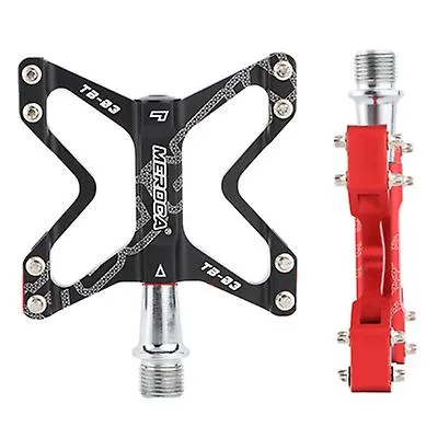 black Ultra-light foldable bicycle pedals, mountain bike pedals, aluminum alloy DU bearing pedals AZ17438