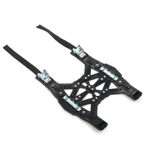 Black/Yellow TPU Non-slip Snow Chain with Anti-skid Steel Plate and Gear for High-grade Exterior Protection