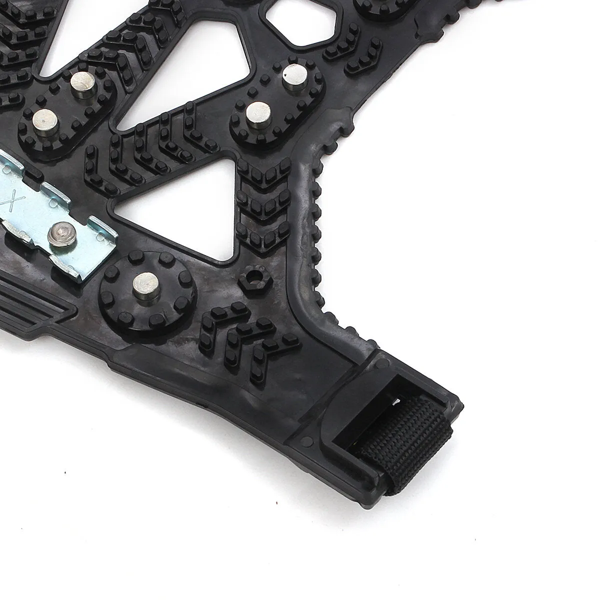 Black/Yellow TPU Non-slip Snow Chain with Anti-skid Steel Plate and Gear for High-grade Exterior Protection
