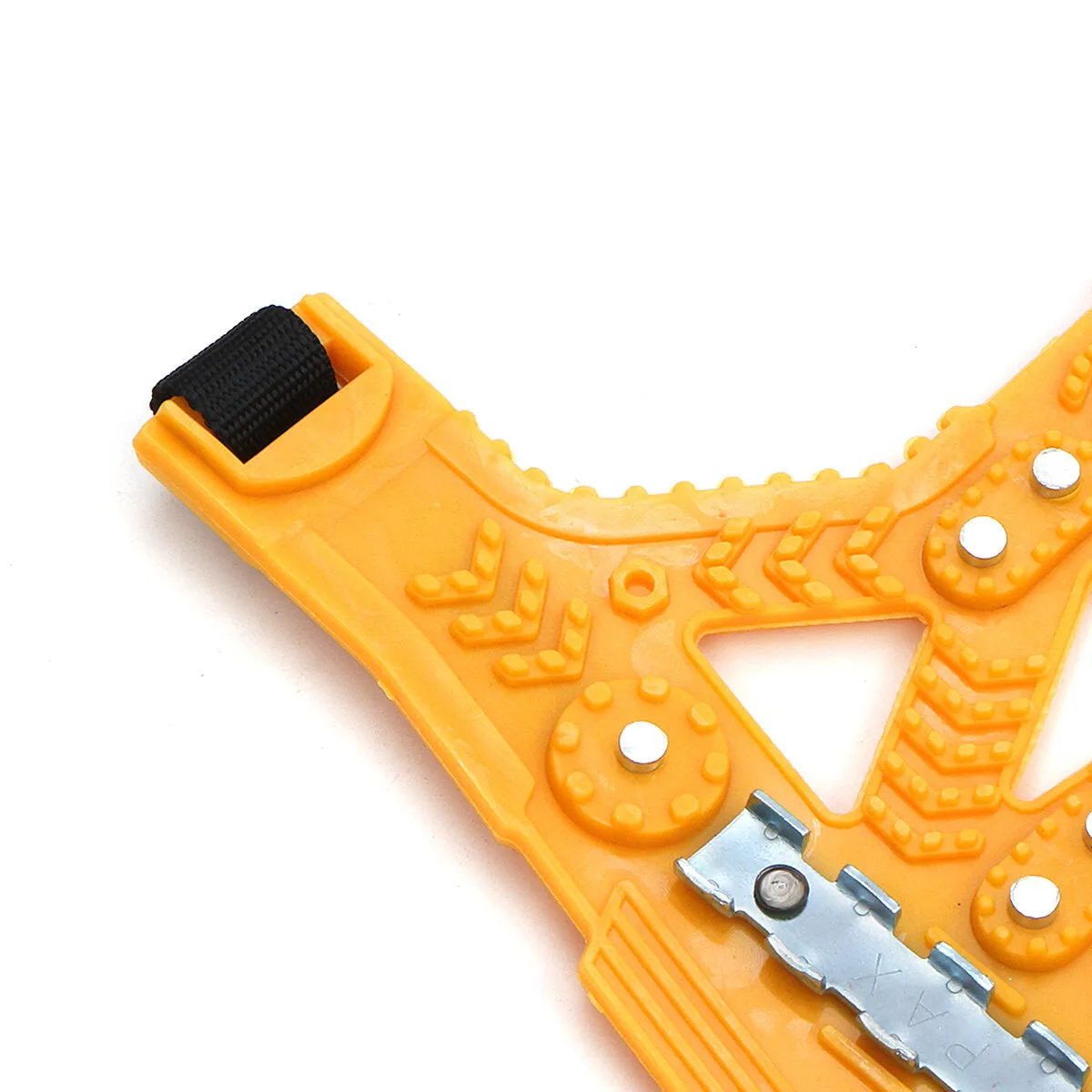 Black/Yellow TPU Non-slip Snow Chain with Anti-skid Steel Plate and Gear for High-grade Exterior Protection