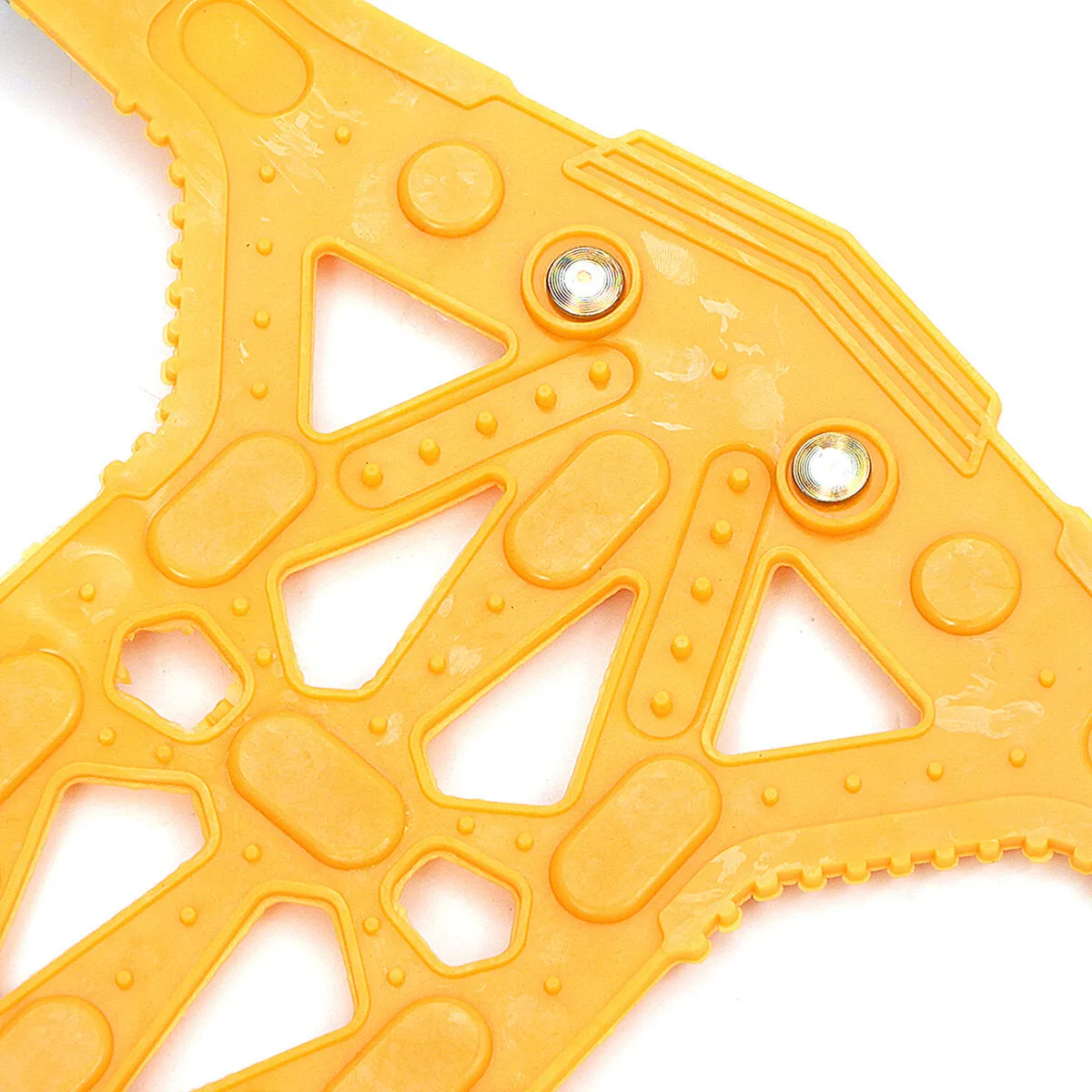 Black/Yellow TPU Non-slip Snow Chain with Anti-skid Steel Plate and Gear for High-grade Exterior Protection