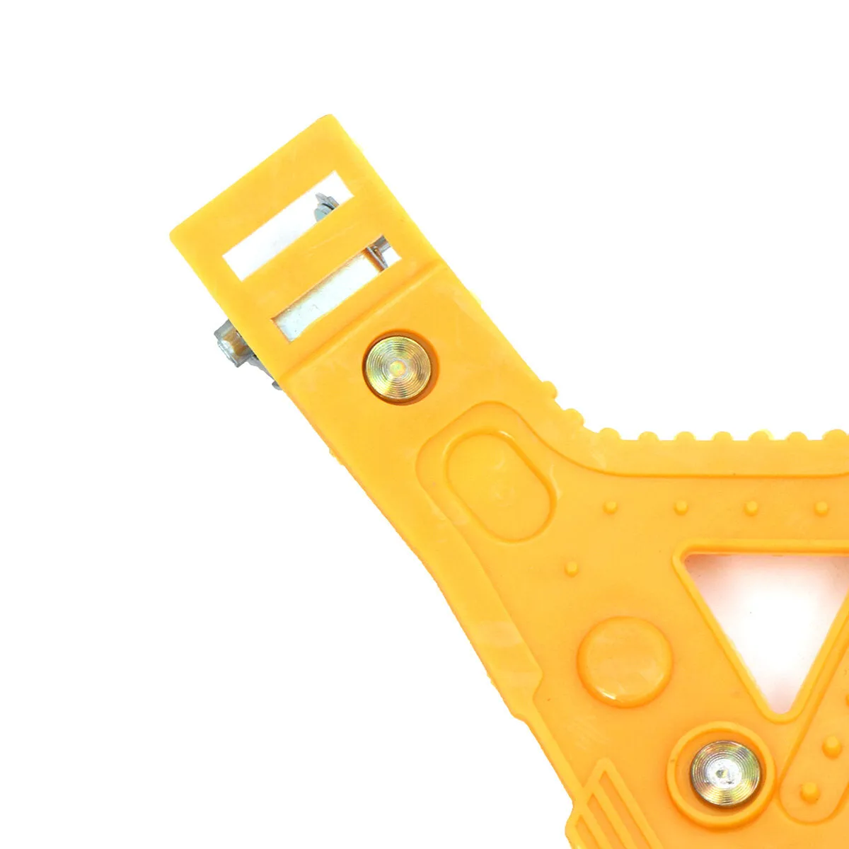 Black/Yellow TPU Non-slip Snow Chain with Anti-skid Steel Plate and Gear for High-grade Exterior Protection