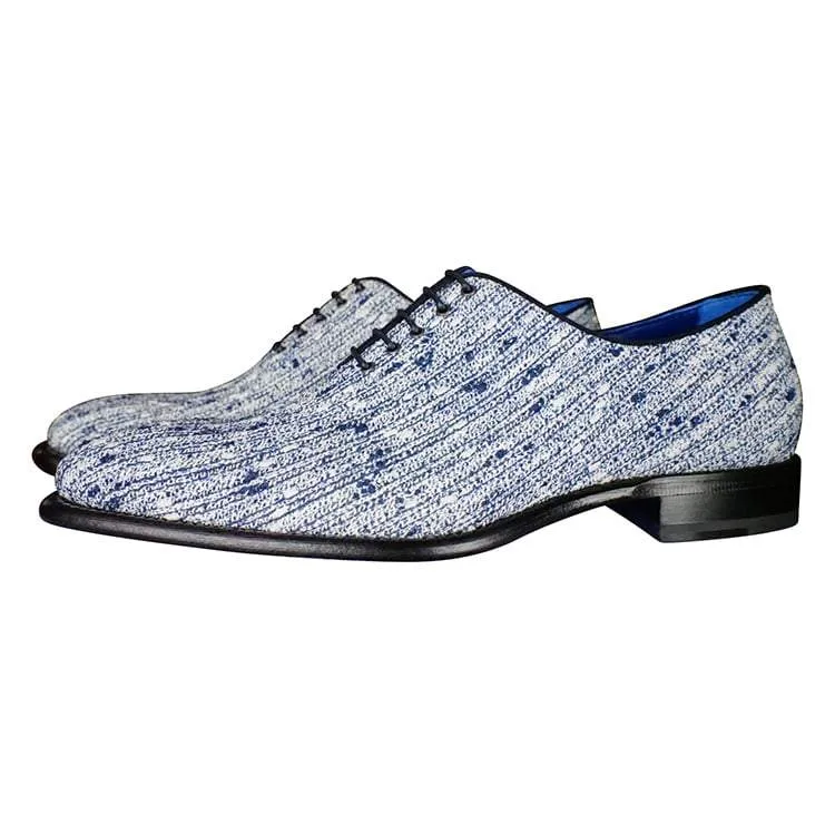Cobalt Tweed Legare Lace Ups