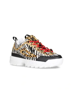 Fila Black Disruptor II Animal Women's Sneaker