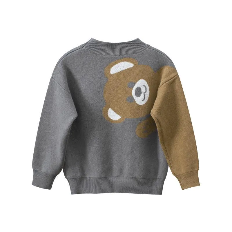Hello Bear Kids' Knitted Jumper - Iron Grey (2-10 years)