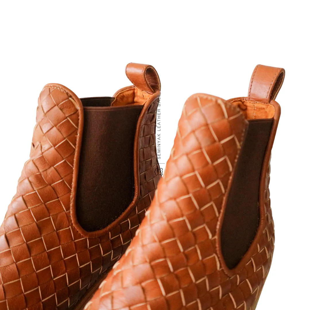 ISLA Woven Leather Boots