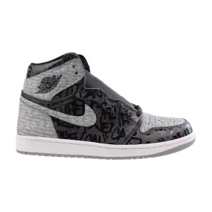 Jordan 1 Retro High OG Rebellionaire Men's Shoes Black-White-Particle Grey