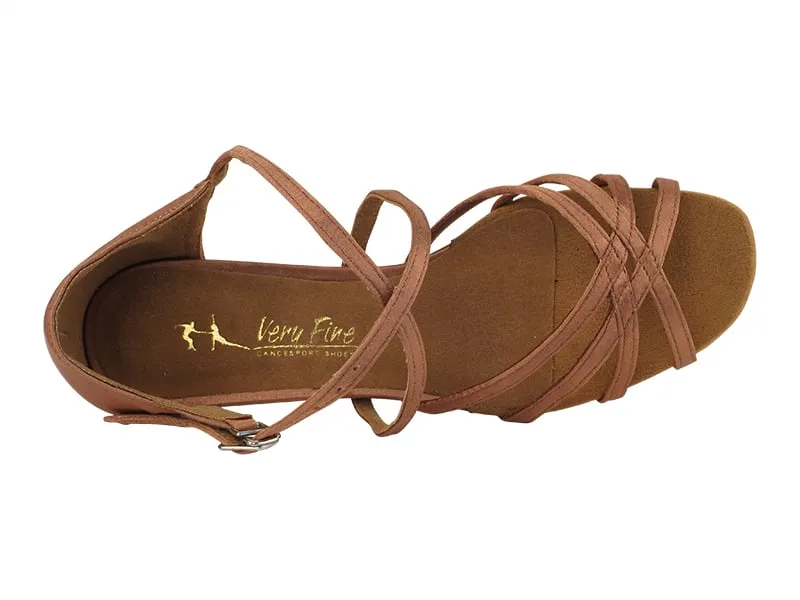 LADIES PRACTICE BROWN SATIN 1606FT