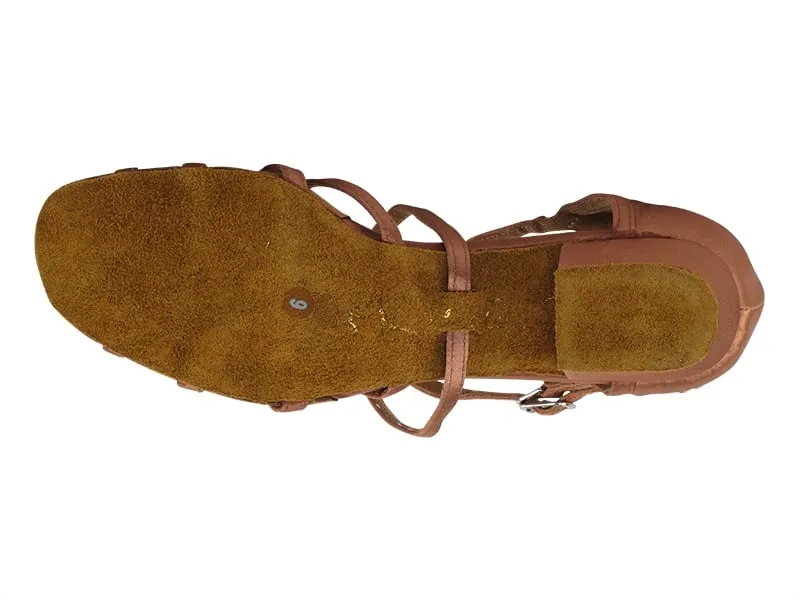 LADIES PRACTICE BROWN SATIN 1606FT