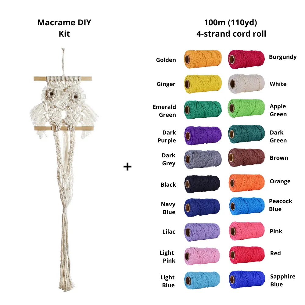 Macrame Kit - Expert - Baby Owl Plant Hanger