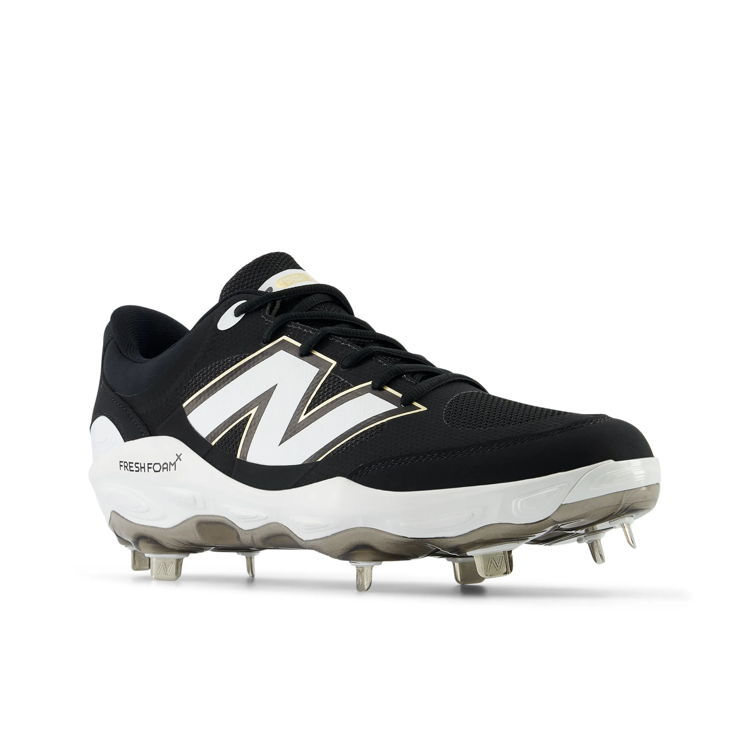 New Balance Fresh Foam L3000BK7 2E Fit Metal Cleats - Black
