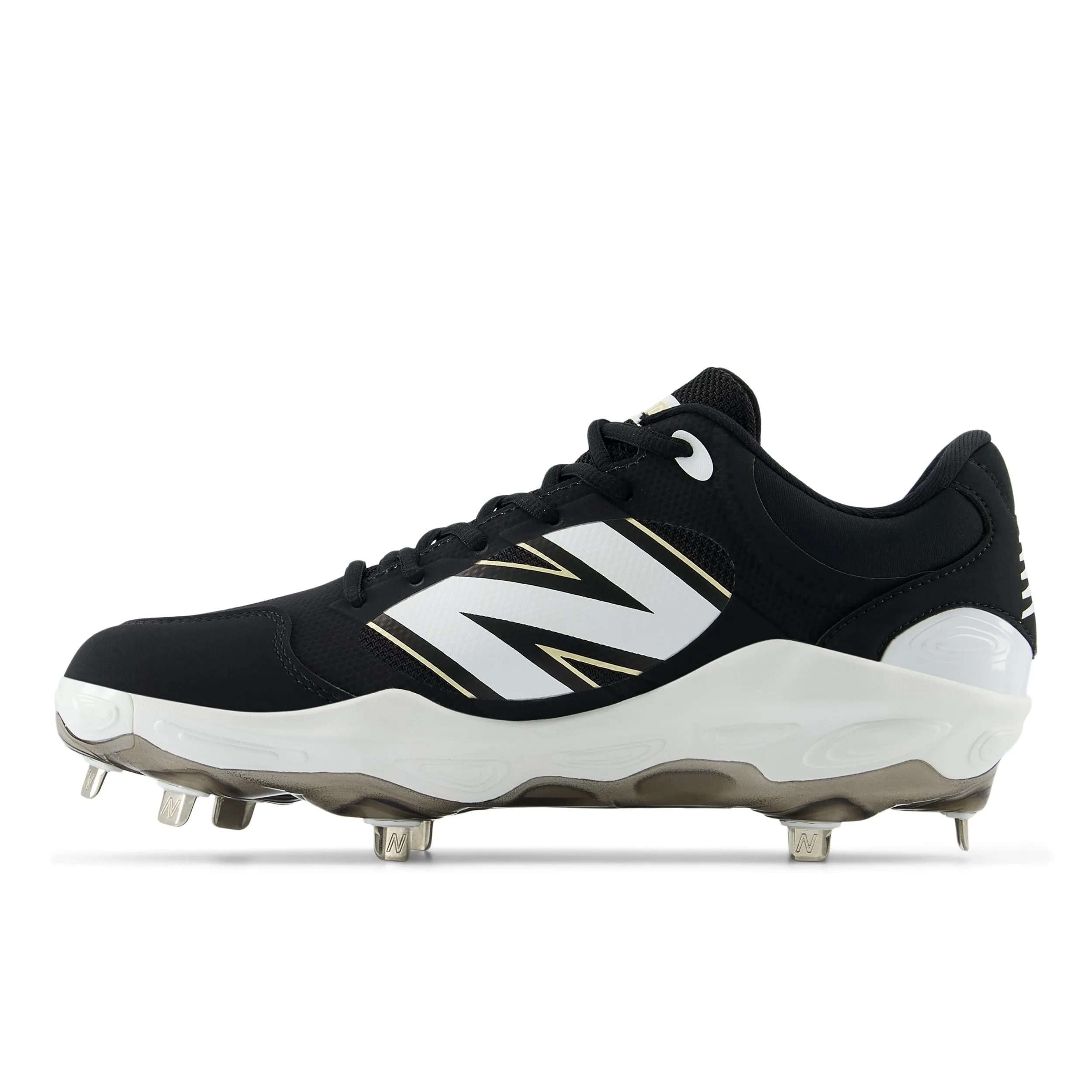 New Balance Fresh Foam L3000BK7 2E Fit Metal Cleats - Black