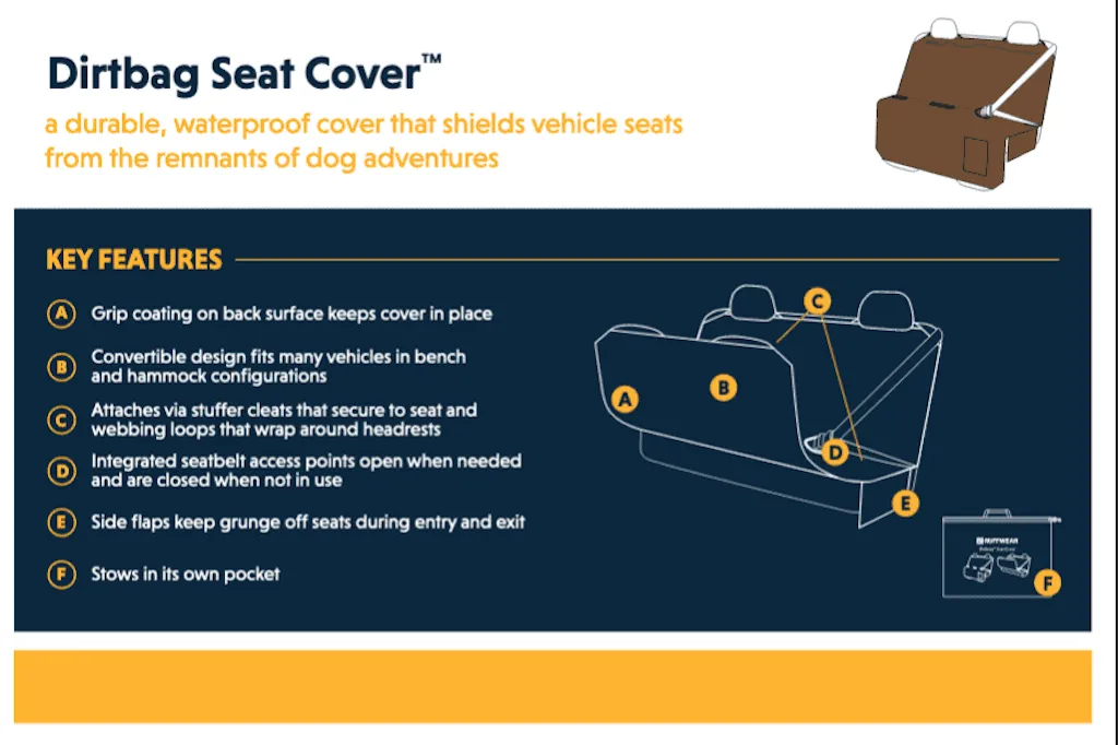 NEW Design! Dirtbag Car Seat Cover