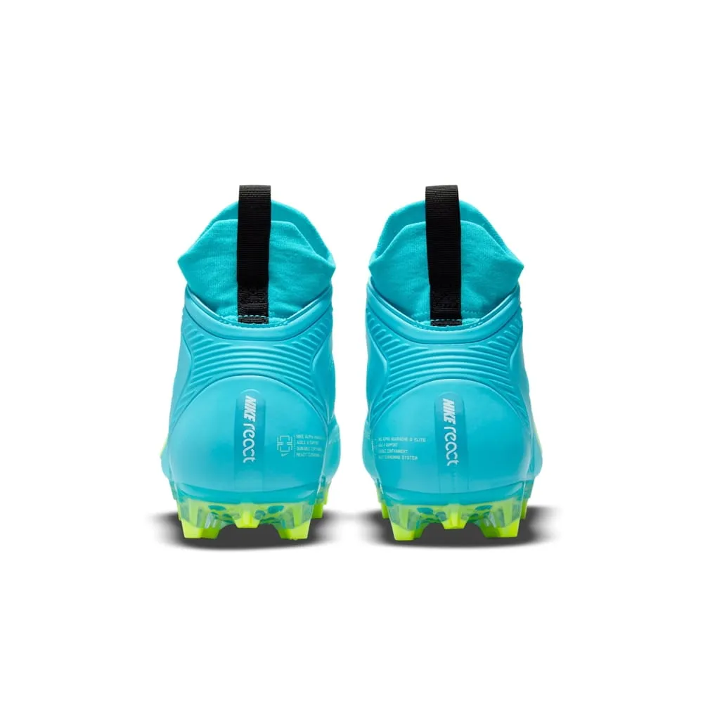Nike Alpha Huarache 8 Elite Turquoise Blue/Volt Lacrosse Cleats