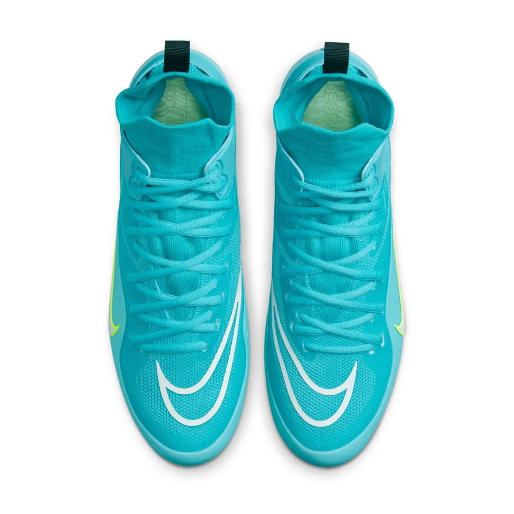 Nike Alpha Huarache 8 Elite Turquoise Blue/Volt Lacrosse Cleats