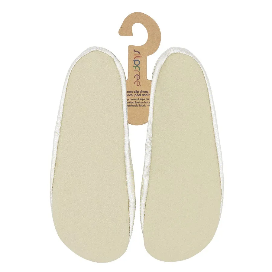Older Kids Glitter Gold Foil Print Slipfree Shoes