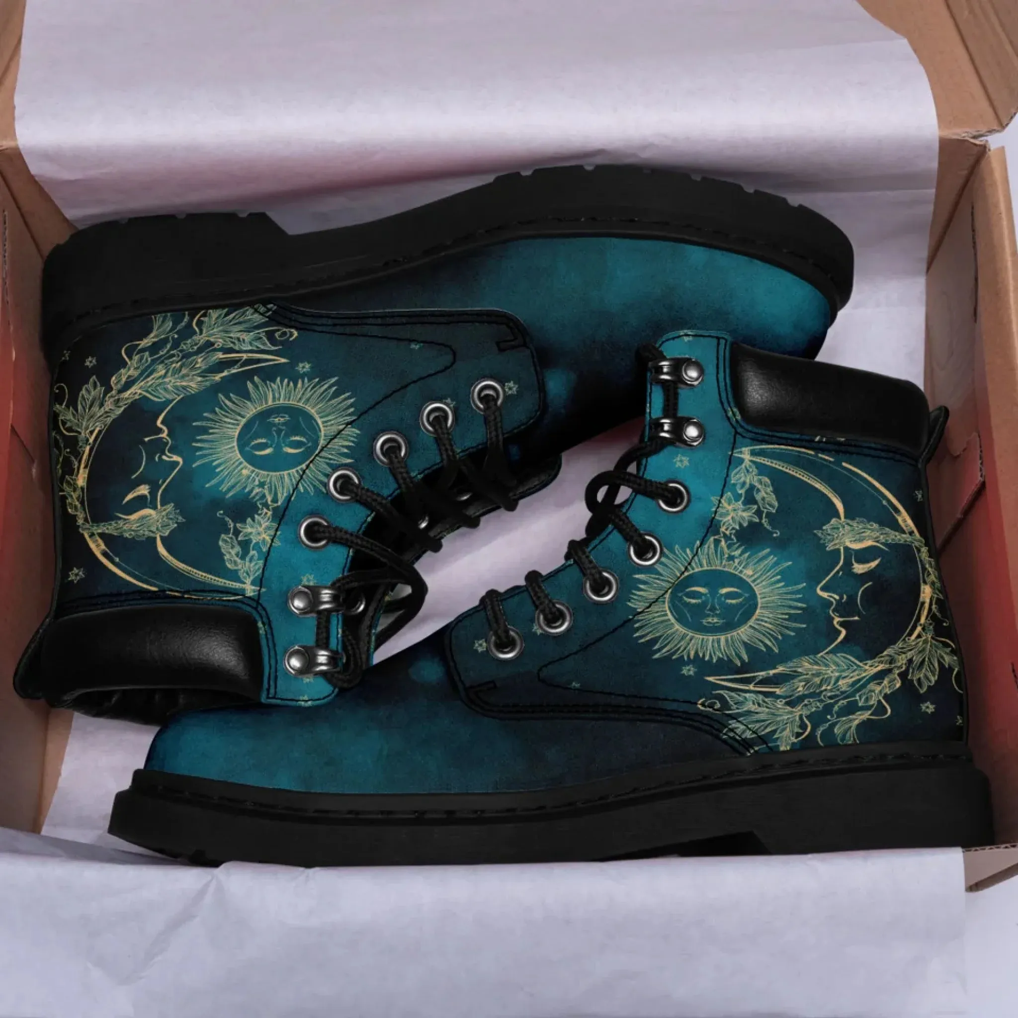 Personalized Yoga-Inspired Designs Boots, Custom Harmony Boots, Stylish Unisex Boots