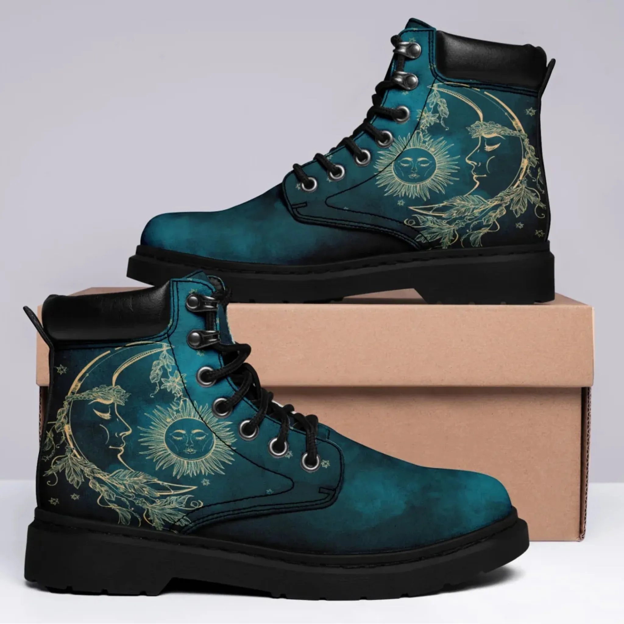 Personalized Yoga-Inspired Designs Boots, Custom Harmony Boots, Stylish Unisex Boots
