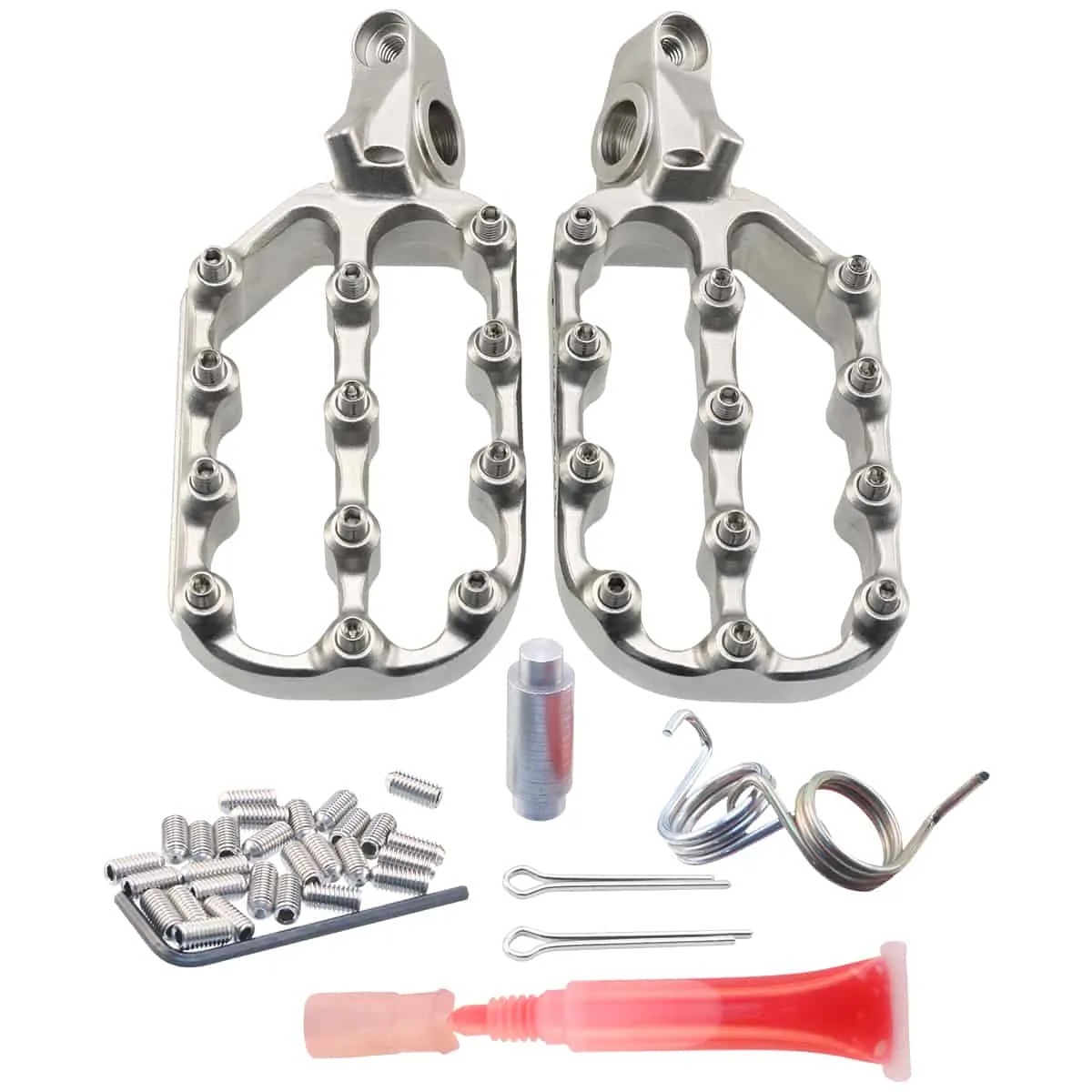 PRO MOTO BILLET / FASTWAY | EVO 4-STEEL FOOT PEGS W FIT KIT | 12-16 KTM/HUSQVARNA