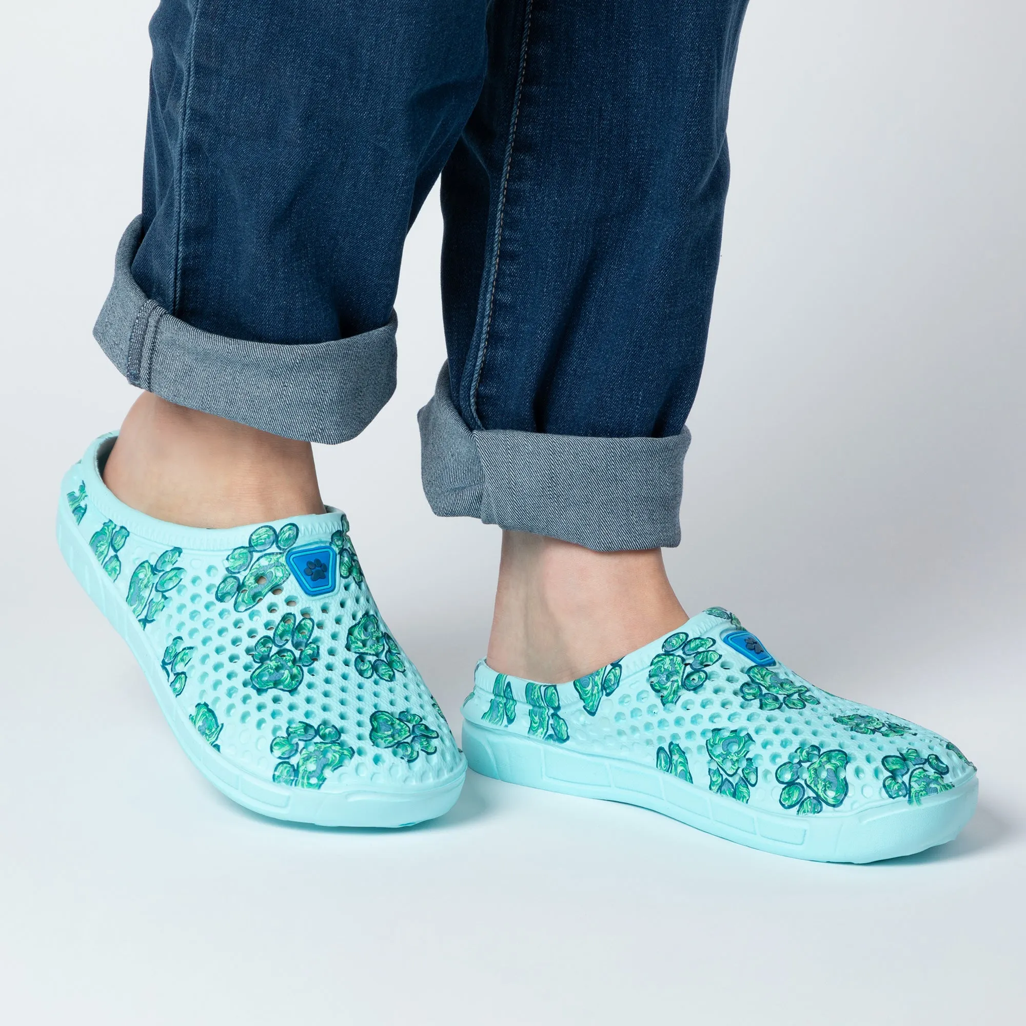 Rainbow Paw Slip-On Clogs