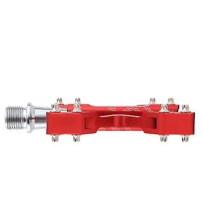 red Ultra-light foldable bicycle pedals, mountain bike pedals, aluminum alloy DU bearing pedals AZ17773