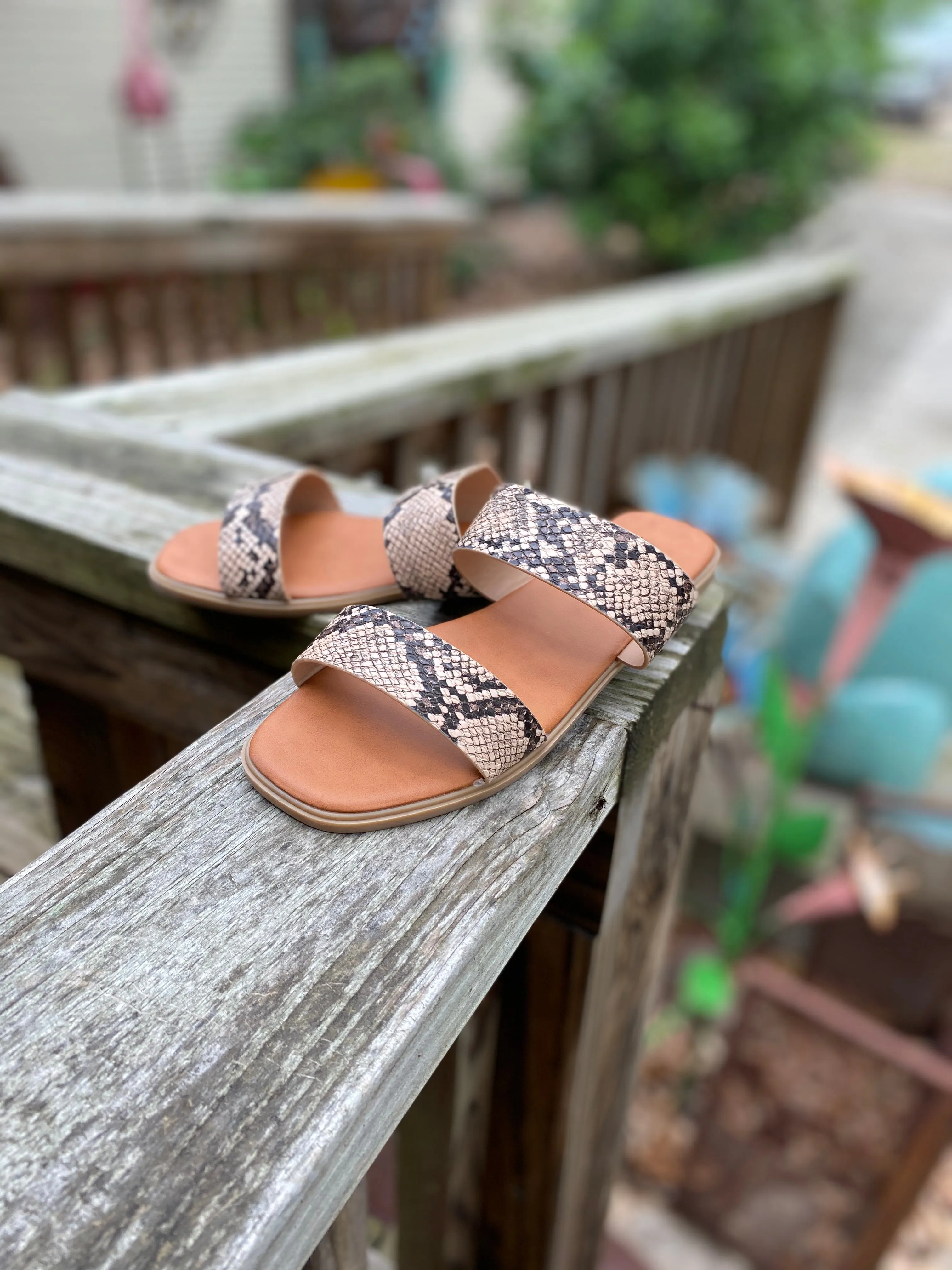 Strappy Snake Slide Sandal