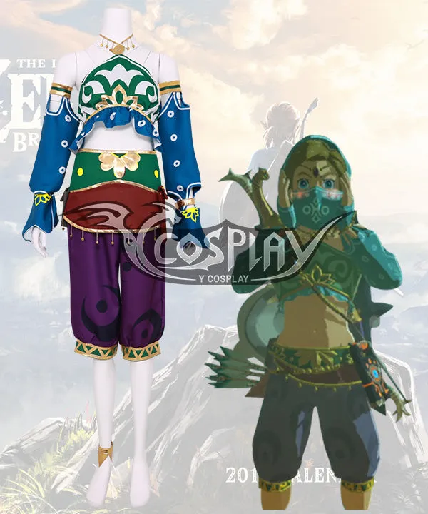 The Legend of Zelda: Breath of the Wild Female Zelda Link Gerudo Outfit Cosplay Costume