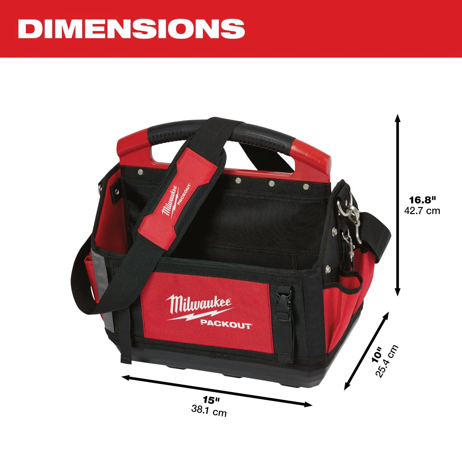 Tool Bag - Milwaukee PACKOUT™ 15" Tool & Accessory Tote, 48-22-8315